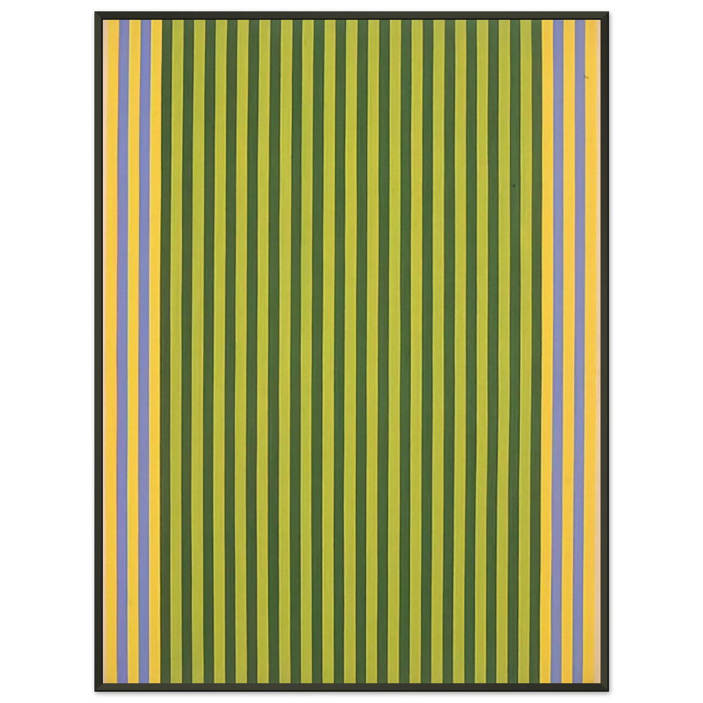 Gene Davis  LimelightSounds of Grass  1960 Framed Art Print  - Aluminum Frame - 70x100 cm / 28x40 inches