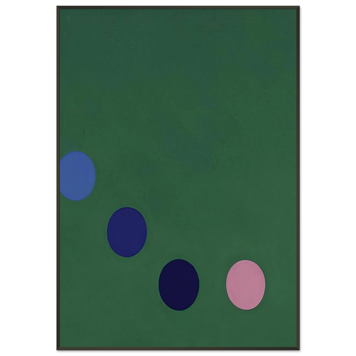 Thomas Downing Green Square Op Art Framed Art Print - Aluminum Frame - 21x29.7 cm / 8x12"