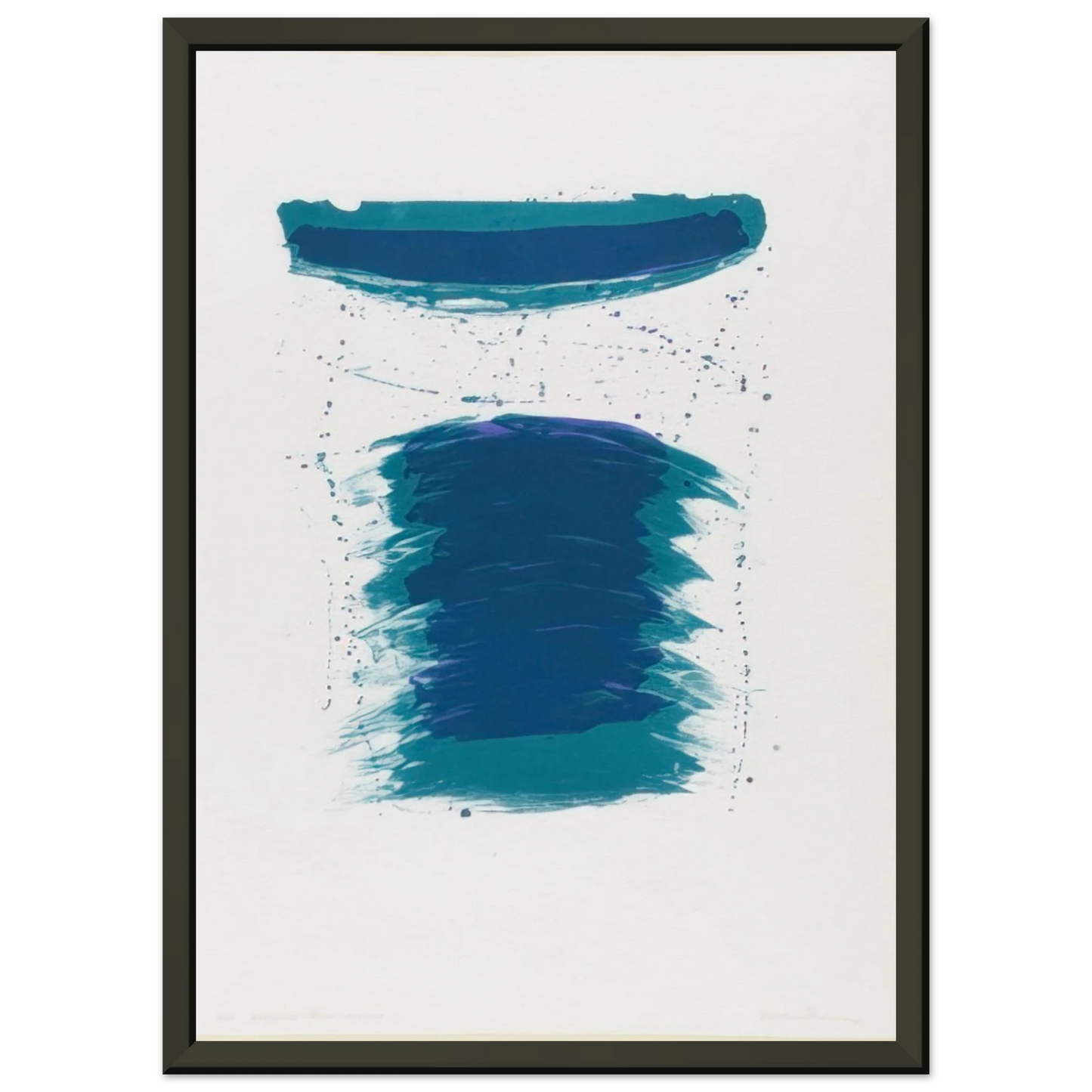Sam Francis Very First Stone Framed Art Print - Aluminum Frame - 70x100 cm / 28x40 inches