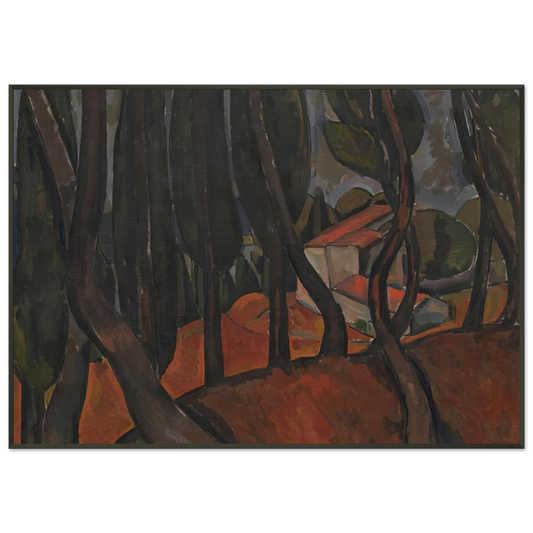 Andre Derain  FOREST AT MARTIGUES Framed Art Print  - Aluminum Frame - 21x29.7 cm / 8x12"