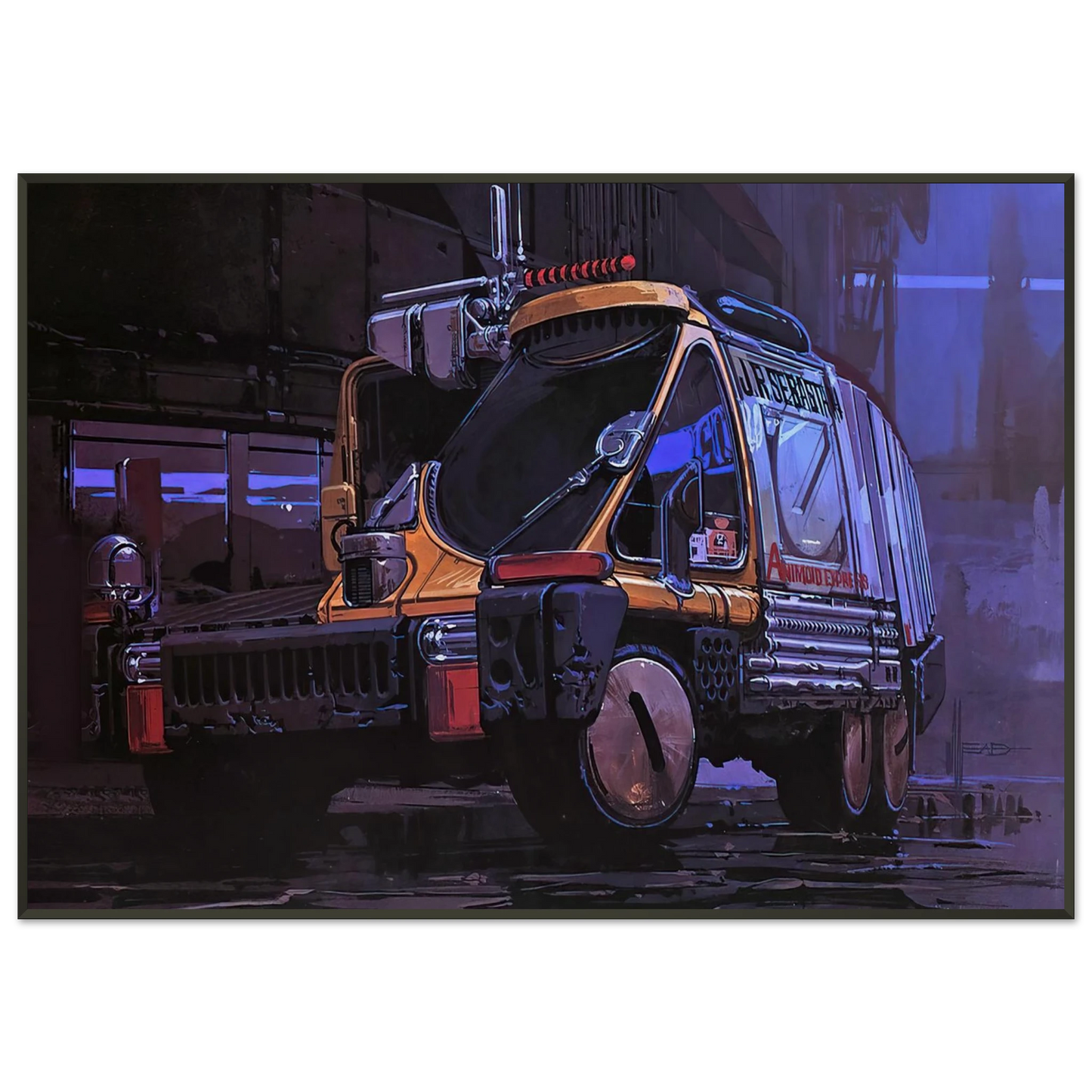 Syd Mead Syd Mead Framed Art Print - Aluminum Frame - 21x29.7 cm / 8x12"