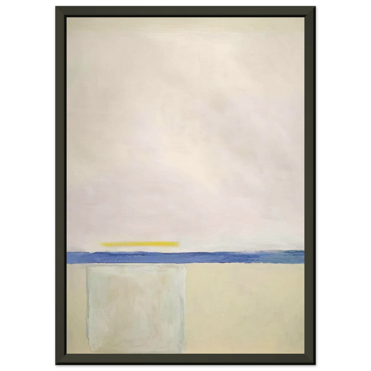 Theodoros Stamos Low White Sun Box 1965 Framed Art Print - Aluminum Frame - 40x50 cm / 16x20 inches