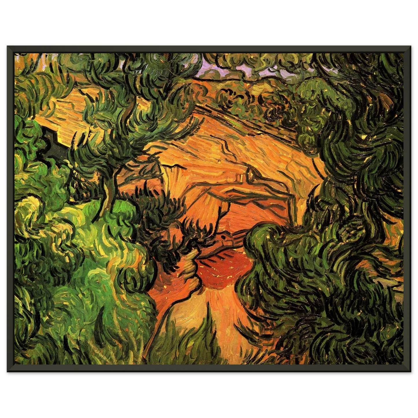 Vincent van Gogh  Entrance to a Quarry Framed Art Print  - Aluminum Frame - 70x100 cm / 28x40 inches