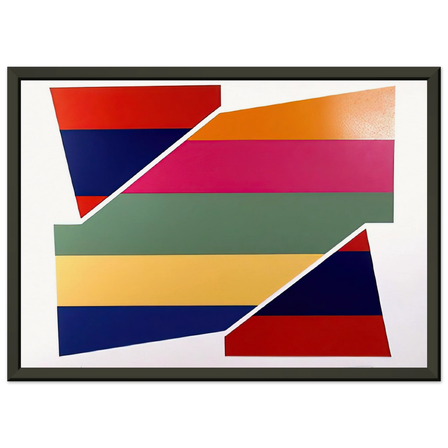 Larry Zox Rotation I 1980 Framed Art Print - Aluminum Frame - 40x50 cm / 16x20 inches