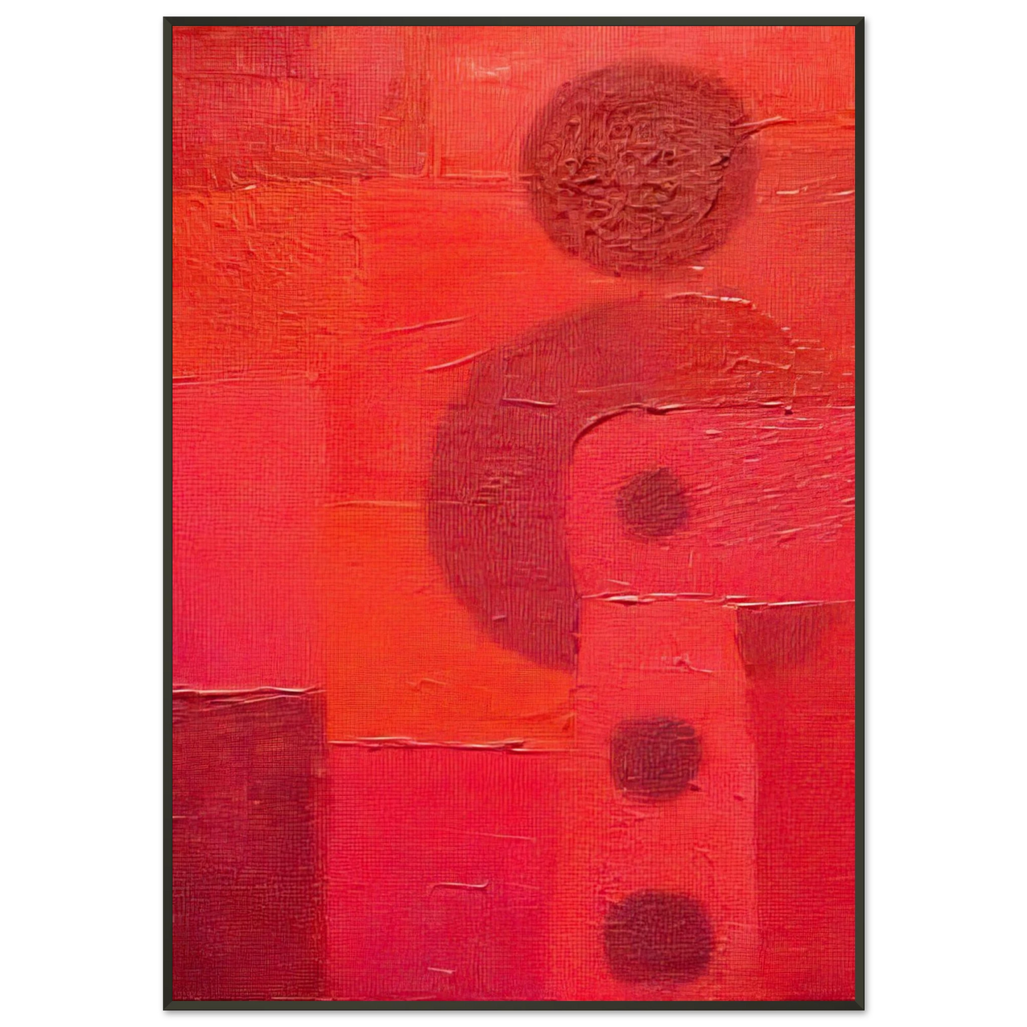Pedro Coronel Deshabitados 101 Framed Art Print - Aluminum Frame - 21x29.7 cm / 8x12"