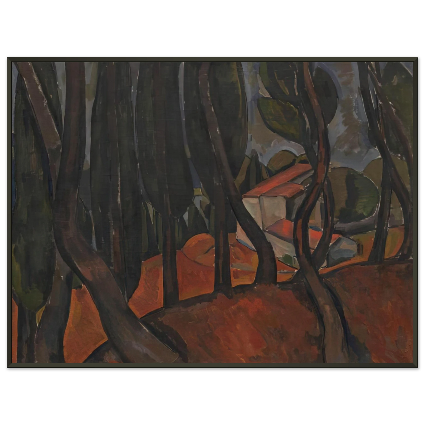 Andre Derain FOREST AT MARTIGUES Framed Art Print - Aluminum Frame - 40x50 cm / 16x20 inches