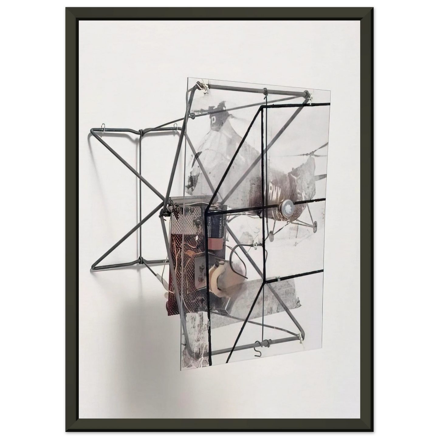 Robert Rauschenberg DRY CELL 1963 Framed Art Print - Aluminum Frame - 70x100 cm / 28x40 inches