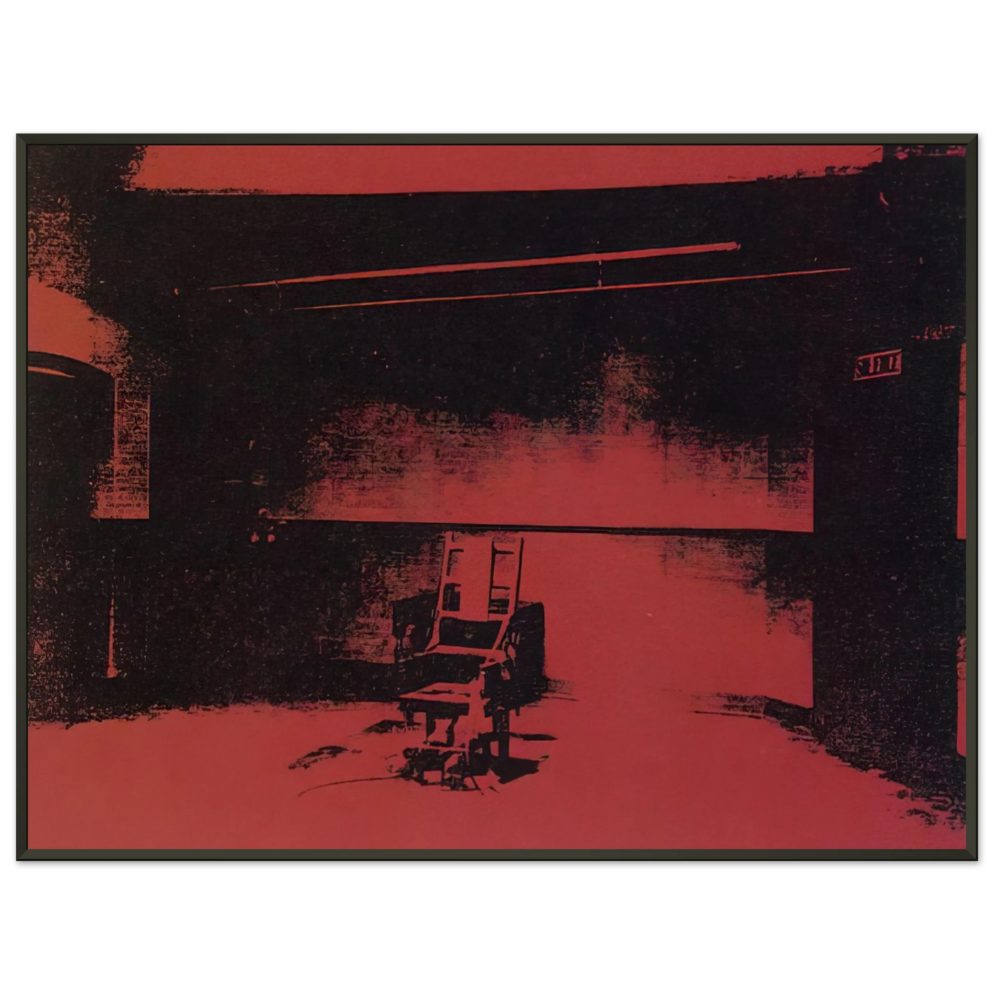 Andy Warhol Early electric chair Framed Art Print - Aluminum Frame - 40x50 cm / 16x20 inches