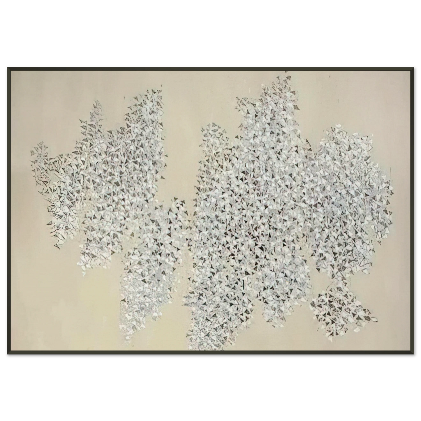 Robert Goodnough Shapes Movement H 1984 Framed Art Print - Aluminum Frame - 21x29.7 cm / 8x12"