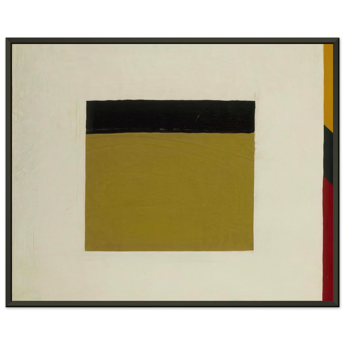 Al Held White Square Framed Art Print - Aluminum Frame - 70x100 cm / 28x40 inches