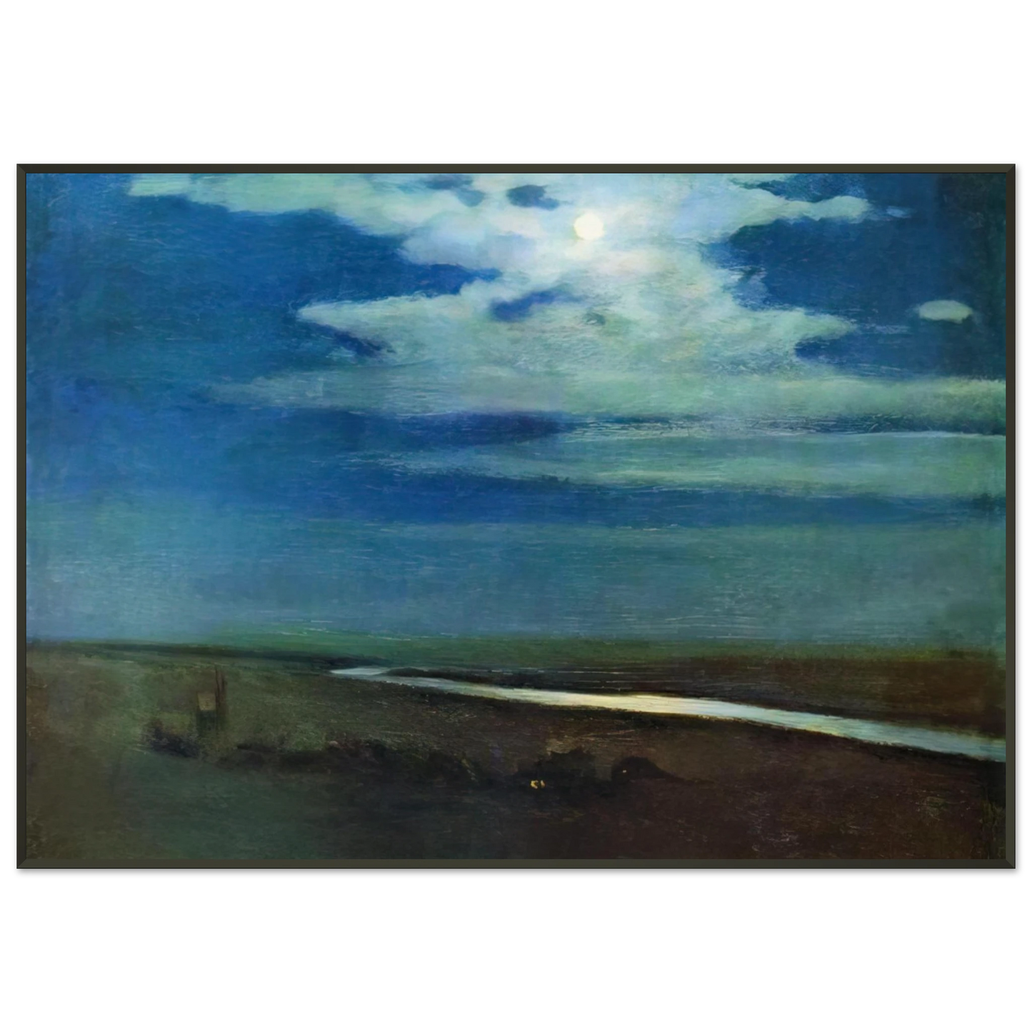 Arkhyp Kuindzhi Night Framed Art Print - Aluminum Frame - 21x29.7 cm / 8x12"
