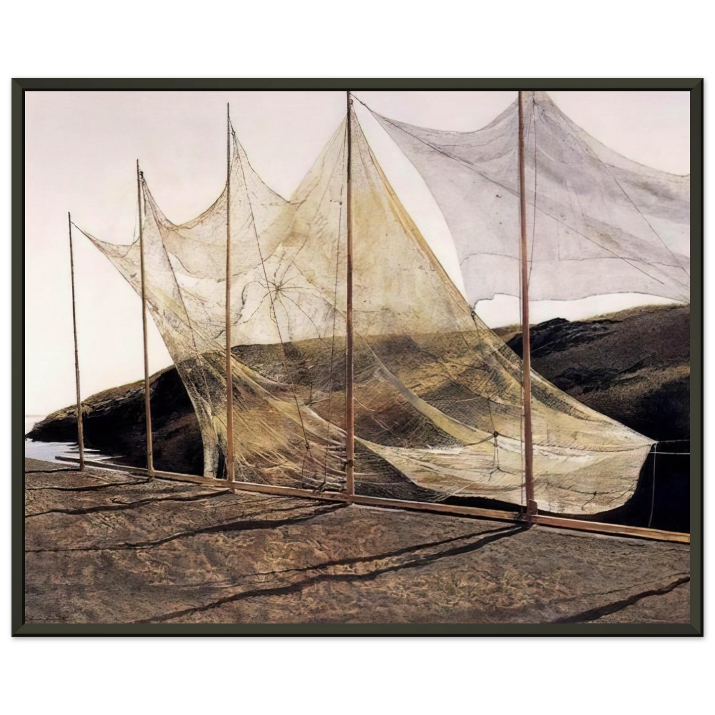Andrew Wyeth PENTECOST 1989 Framed Art Print - Aluminum Frame - 70x100 cm / 28x40 inches