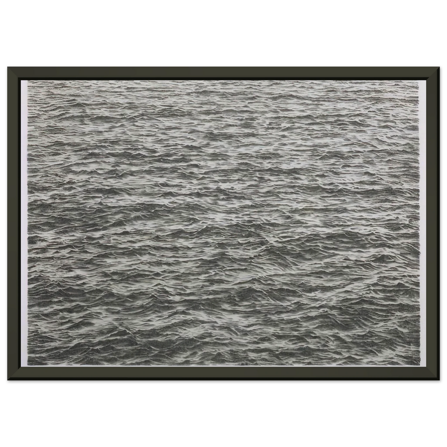 Vija Celmins OCEAN 1975 Framed Art Print - Aluminum Frame - 60x80 cm / 24x32 inches