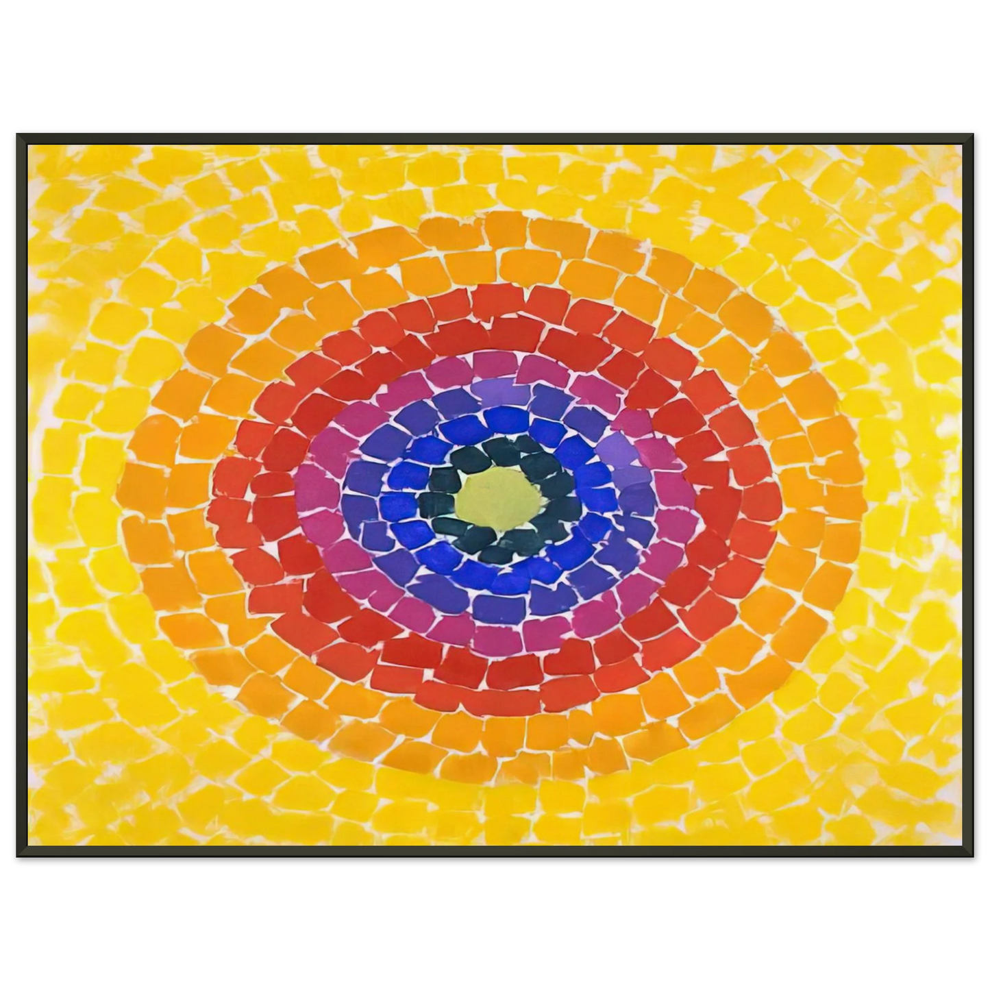 Alma Woodsey Thomas RESSURECTION 1966 Framed Art Print - Aluminum Frame - 60x80 cm / 24x32 inches
