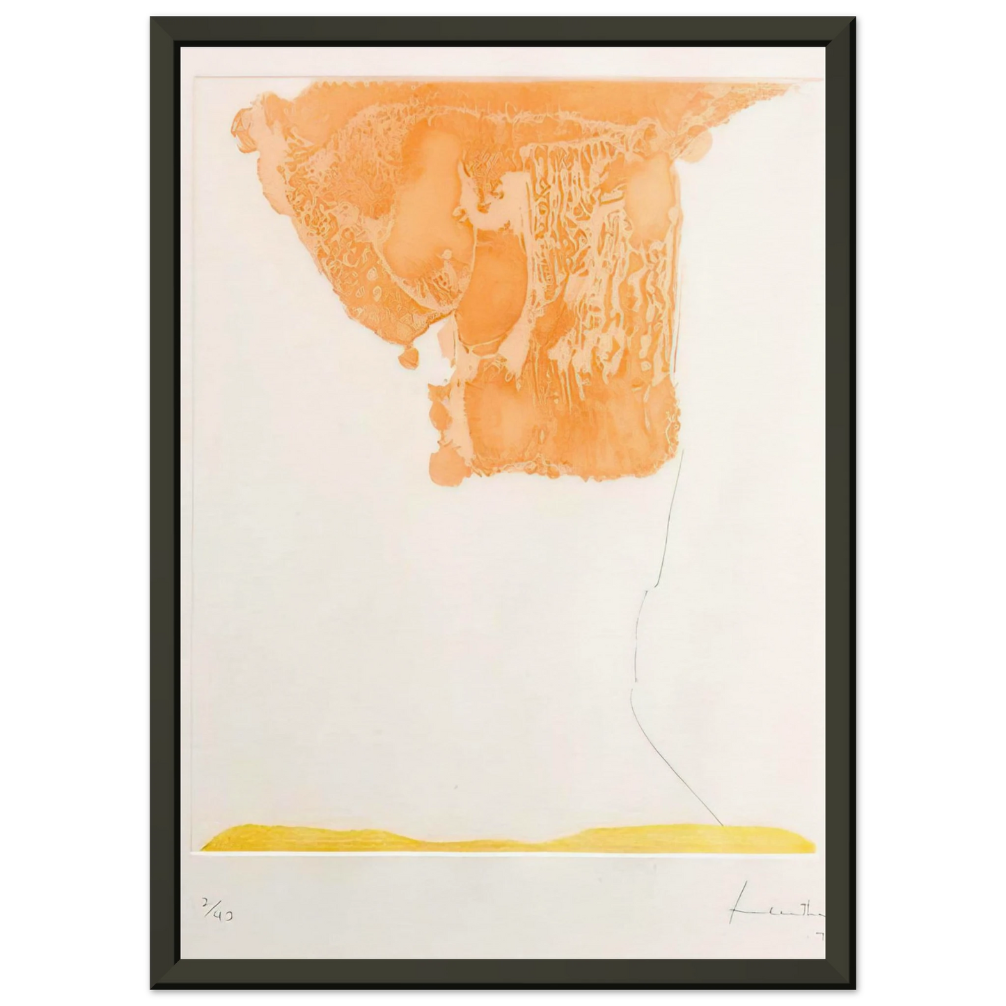 Helen Frankenthaler Pranzo Italiano 1973 Framed Art Print - Aluminum Frame - 70x100 cm / 28x40 inches