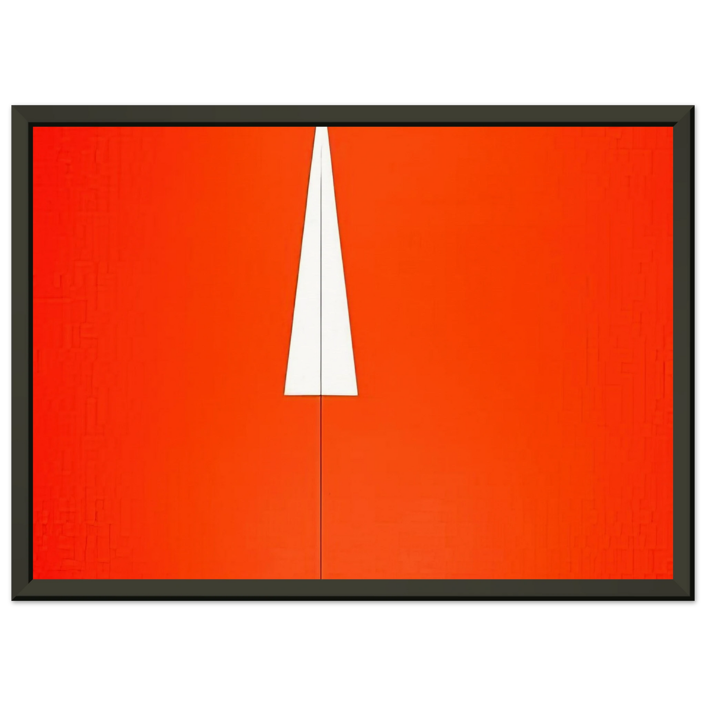 Carmen Herrera Red with White Triangle 1961 Framed Art Print - Aluminum Frame - 60x80 cm / 24x32 inches
