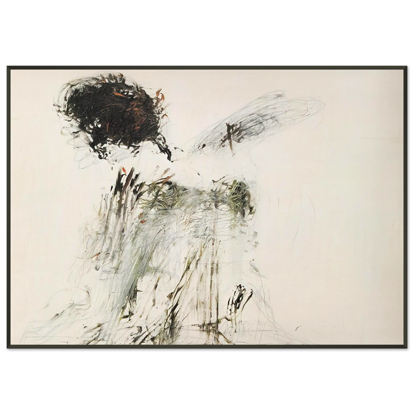 Cy Twombly Ides of March Framed Art Print - Aluminum Frame - 21x29.7 cm / 8x12"