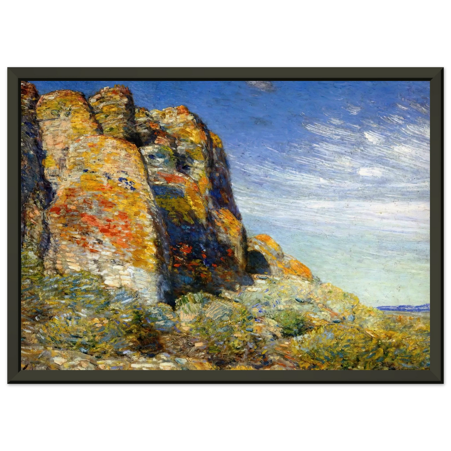 Childe Hassam Harney Desert 02 Framed Art Print - Aluminum Frame - 70x100 cm / 28x40 inches