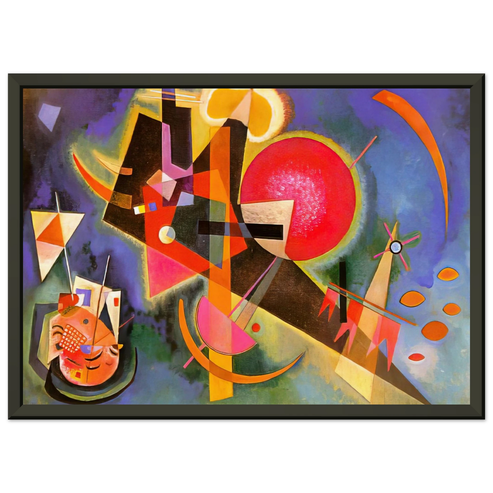 Wassily Kandinsky  IN BLUE 1925 Framed Art Print  - Aluminum Frame - 40x50 cm / 16x20 inches