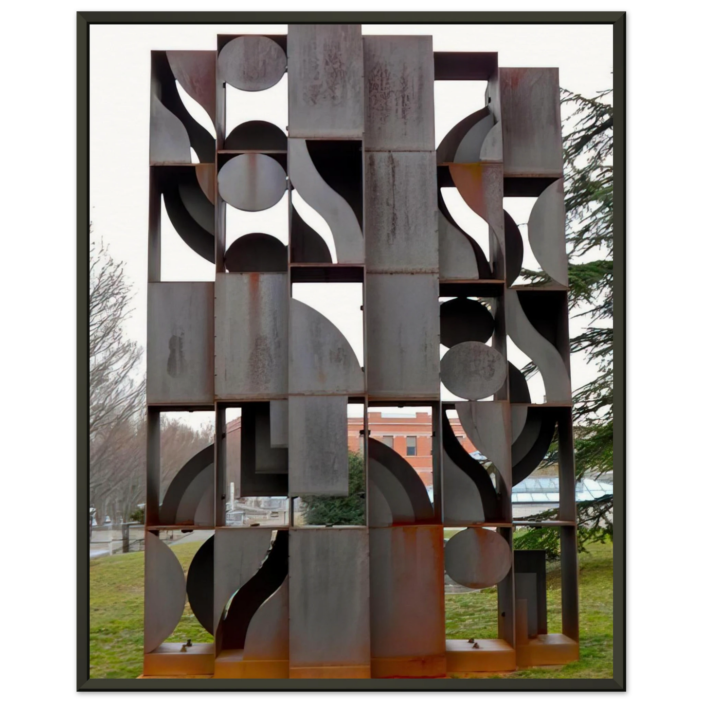 Louise Nevelson ATMOSPHERE AND ENVIRONMENT X 1969 Framed Art Print - Aluminum Frame - 40x50 cm / 16x20 inches