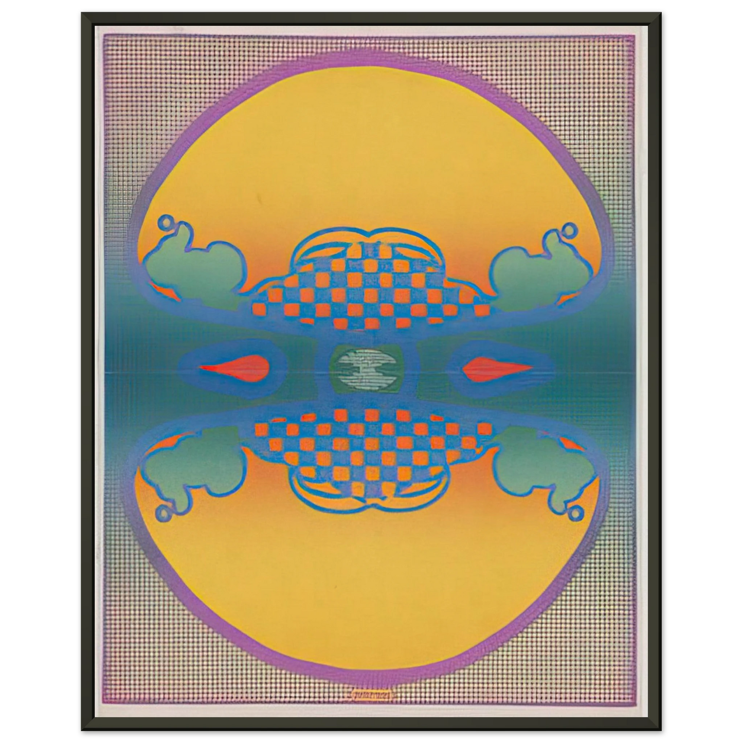 Peter Max 1 2 3 INFINITY THE CONTEMPORARIES 1967 Framed Art Print - Aluminum Frame - 40x50 cm / 16x20 inches