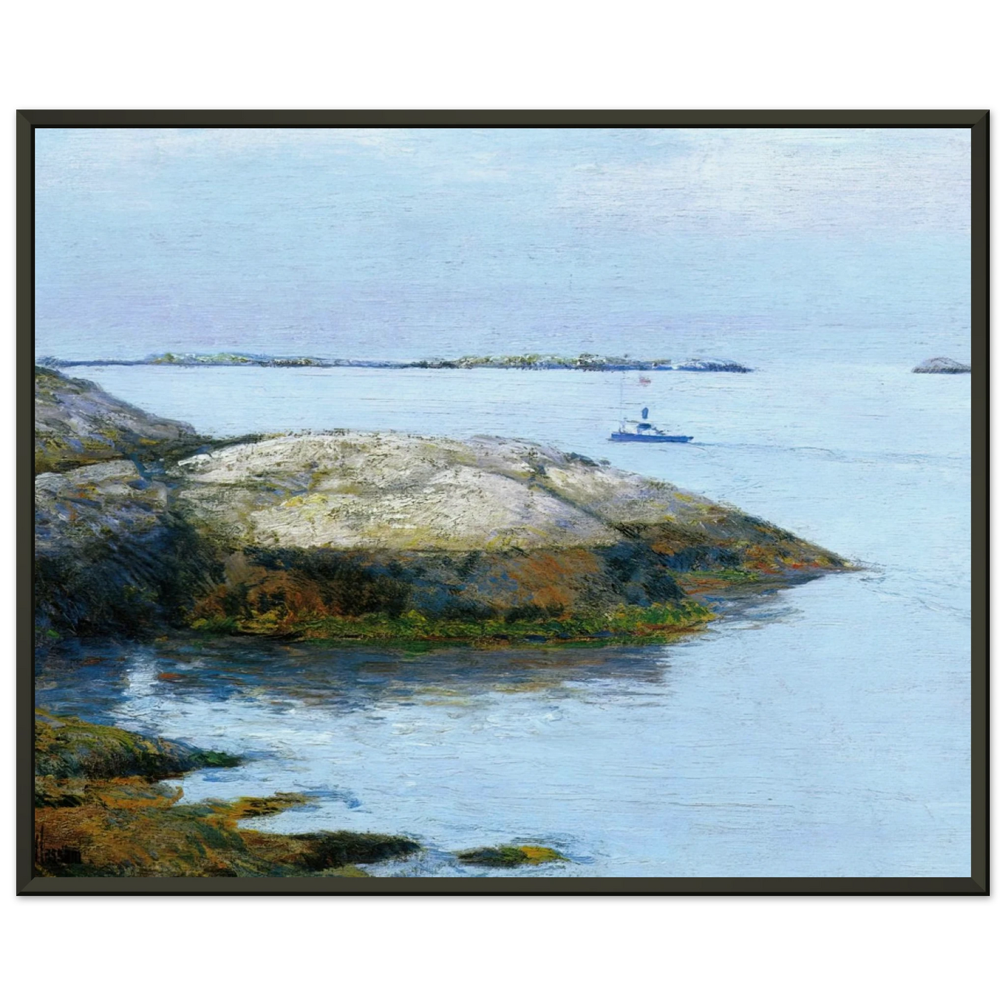 Childe Hassam Isles of Shoals Appledore Framed Art Print - Aluminum Frame - 40x50 cm / 16x20 inches