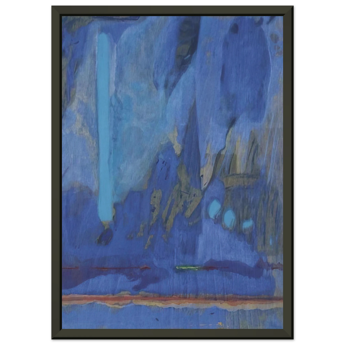 Helen Frankenthaler Tales of Genji III 1998 Framed Art Print - Aluminum Frame - 40x50 cm / 16x20 inches