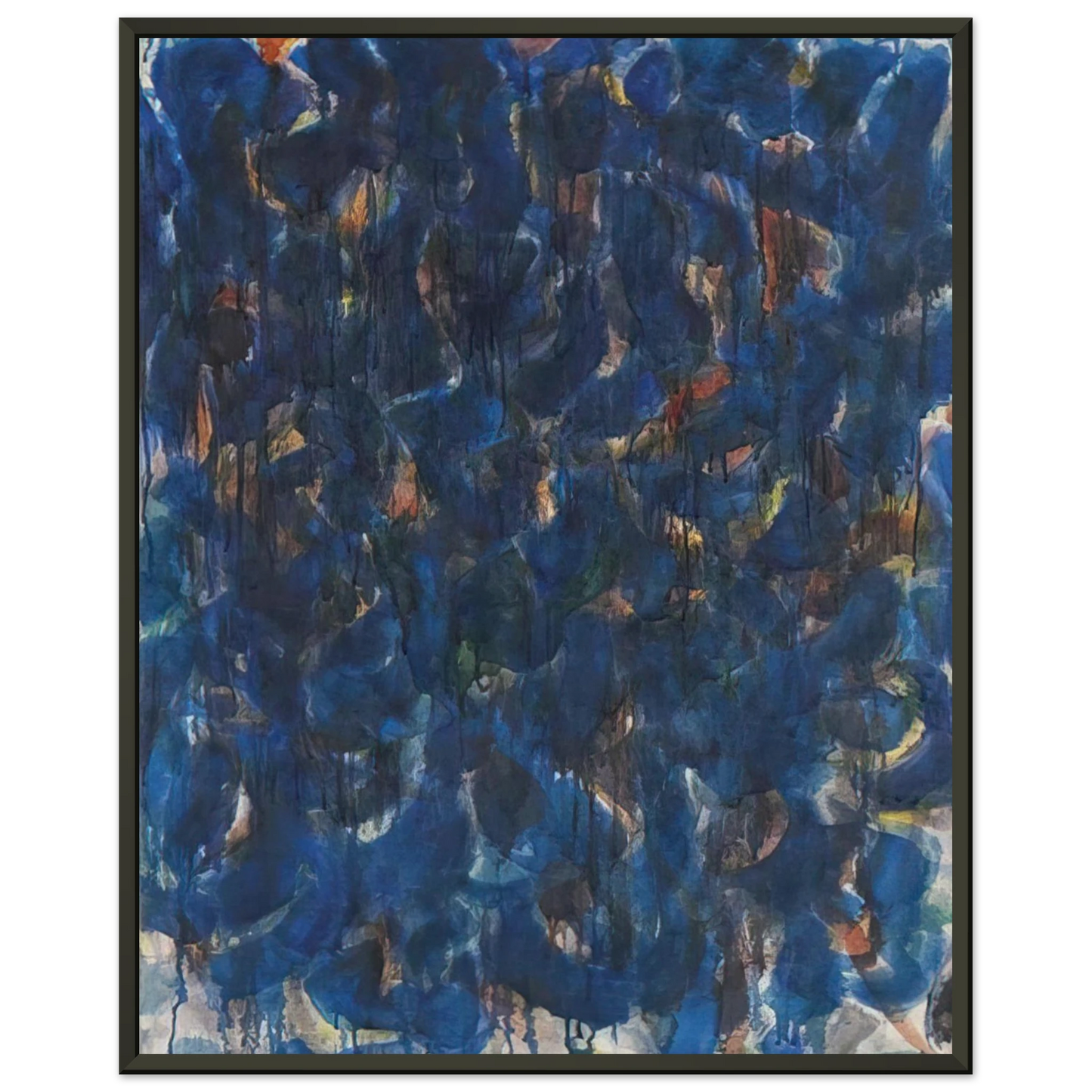 Ellsworth Kelly Blue and Red Framed Art Print - Aluminum Frame - 60x80 cm / 24x32 inches