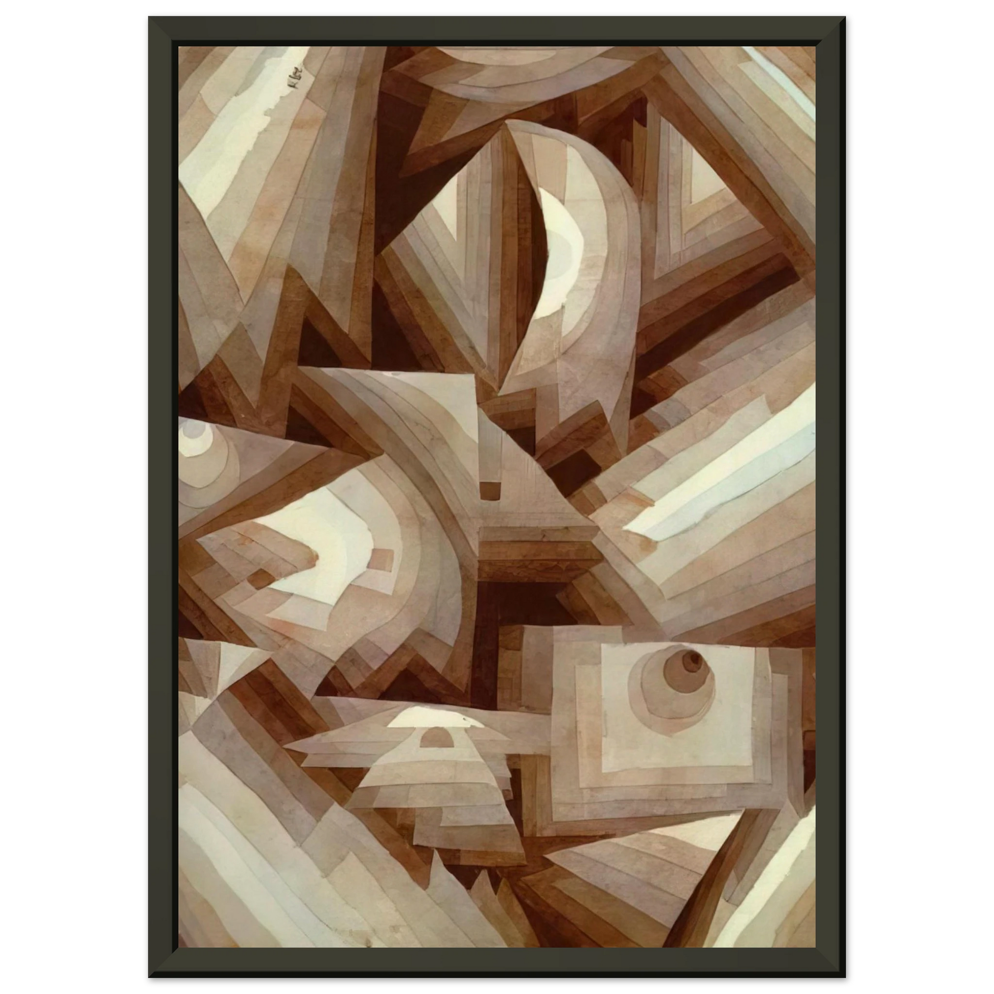 Paul Klee  CRYSTAL 1921 Framed Art Print  - Aluminum Frame - 60x80 cm / 24x32 inches