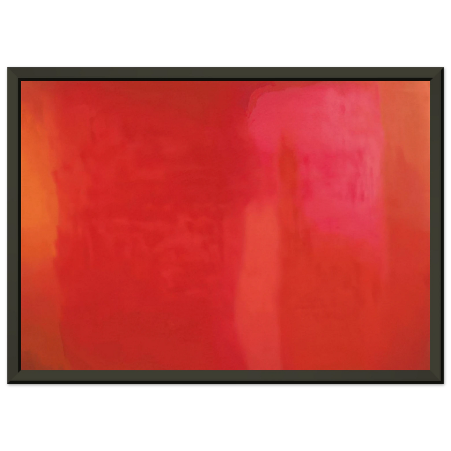 Esteban Vicente RED FIELD 1972 Framed Art Print - Aluminum Frame - 70x100 cm / 28x40 inches