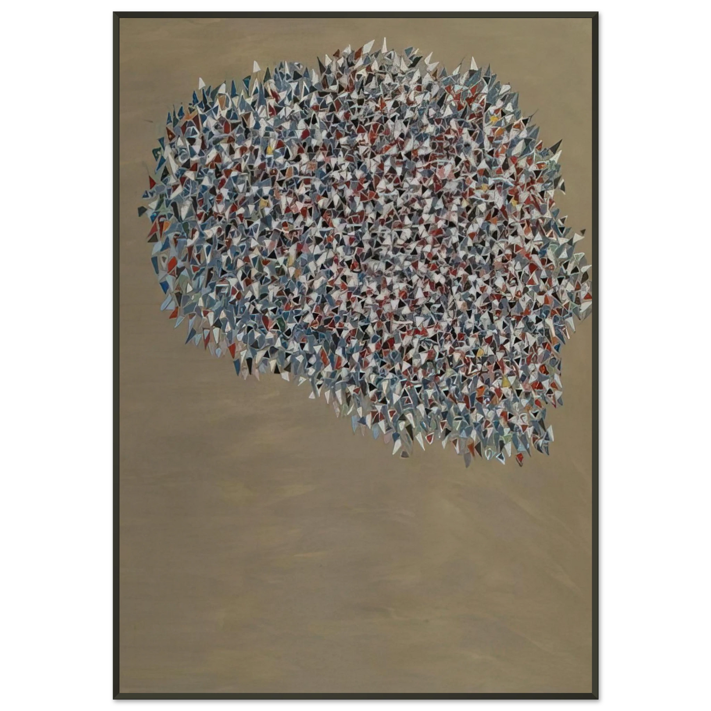 Robert Goodnough Untitled 1980 Framed Art Print - Aluminum Frame - 21x29.7 cm / 8x12"