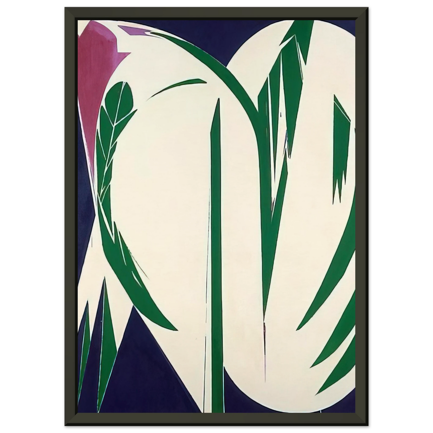 Lee Krasner Rising Green Framed Art Print - Aluminum Frame - 70x100 cm / 28x40 inches