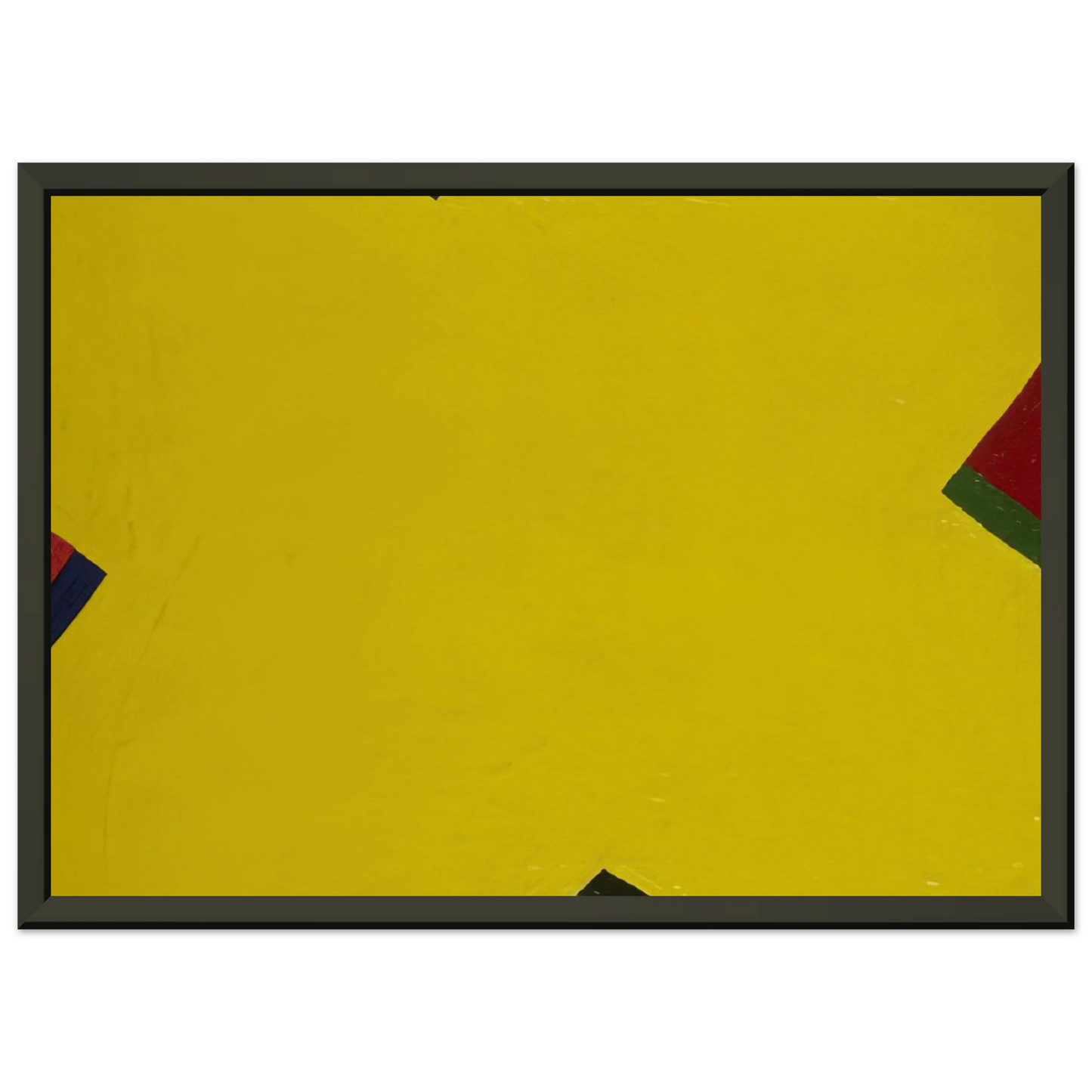 Al Held Yellow Framed Art Print - Aluminum Frame - 40x50 cm / 16x20 inches