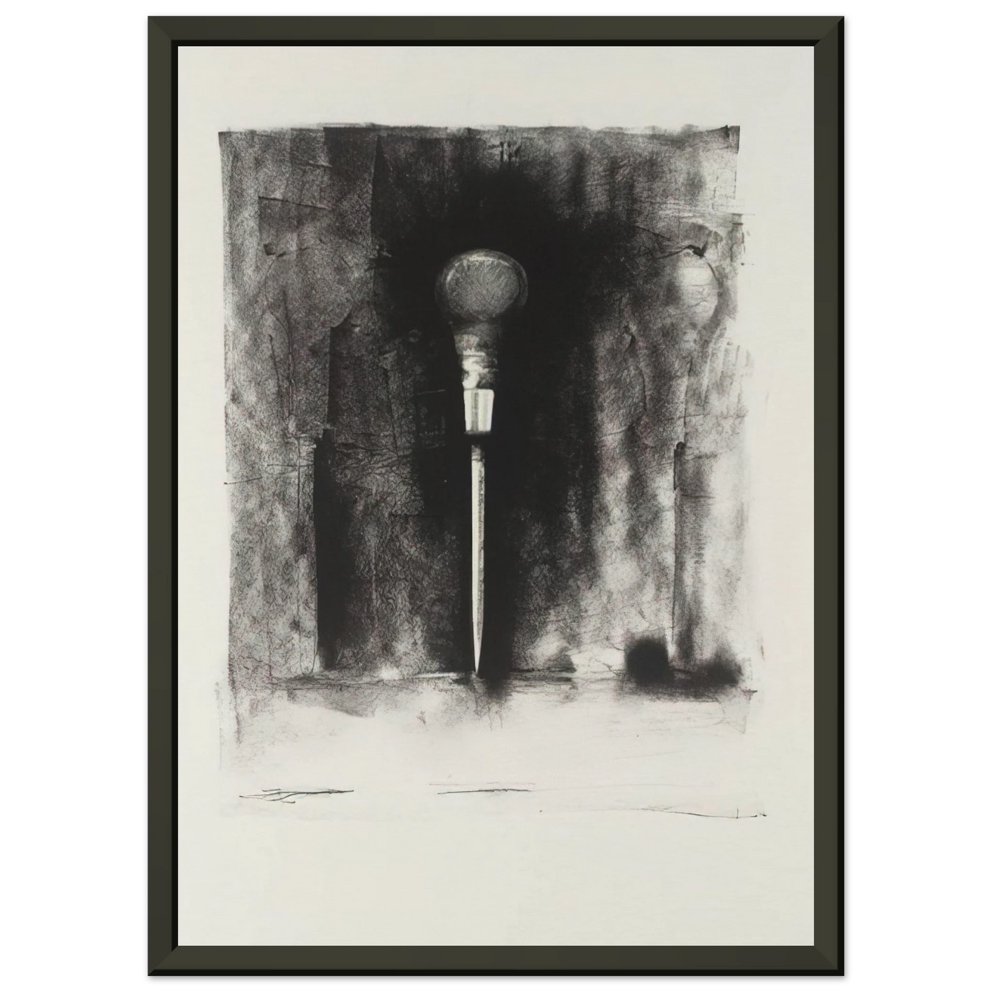 Jim Dine UNTITLED FROM TEN WINTER TOOLS 1973 3 Framed Art Print - Aluminum Frame - 70x100 cm / 28x40 inches