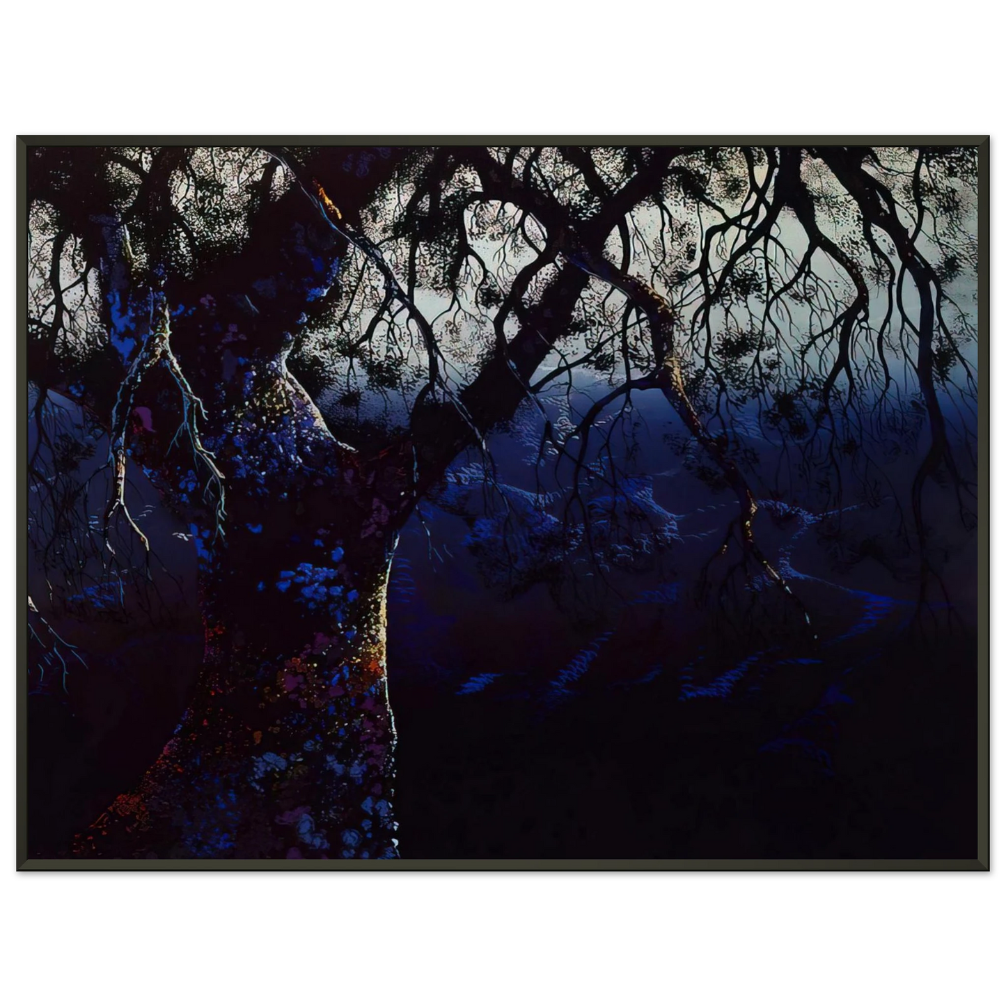 Eyvind Earle  Jewel Tree Framed Art Print  - Aluminum Frame - 70x100 cm / 28x40 inches