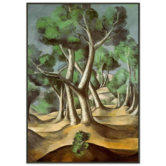 Andre Derain  THE GROVE 1912 Framed Art Print  - Aluminum Frame - 21x29.7 cm / 8x12"