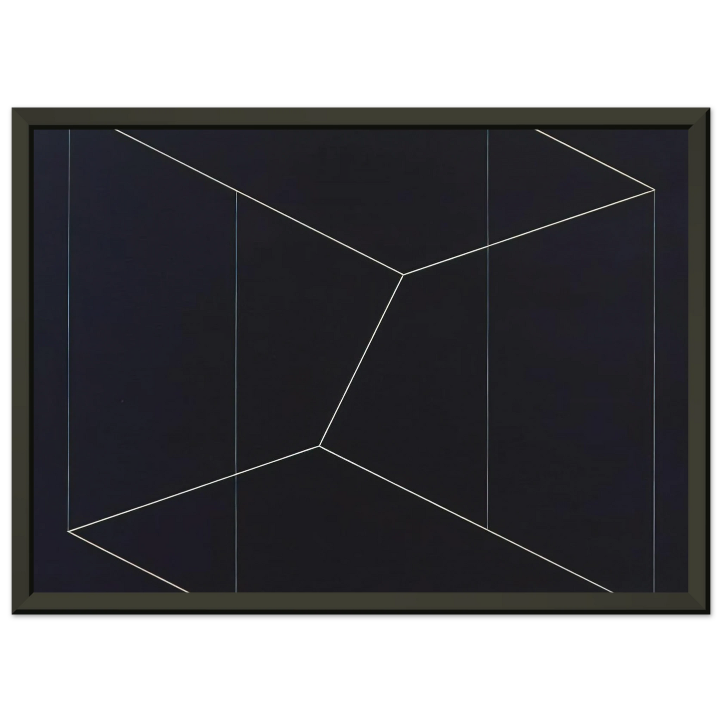 Josef Albers STRUCTURAL CONSTELLATION TO FERDINAND HODLER 1954 Framed Art Print - Aluminum Frame - 40x50 cm / 16x20 inches