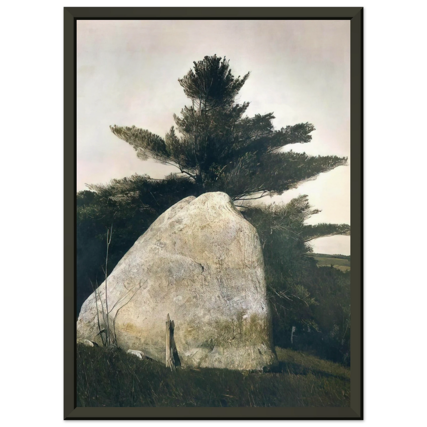 Andrew Wyeth PENNSYLVANIA LANDSCAPE Framed Art Print - Aluminum Frame - 60x80 cm / 24x32 inches