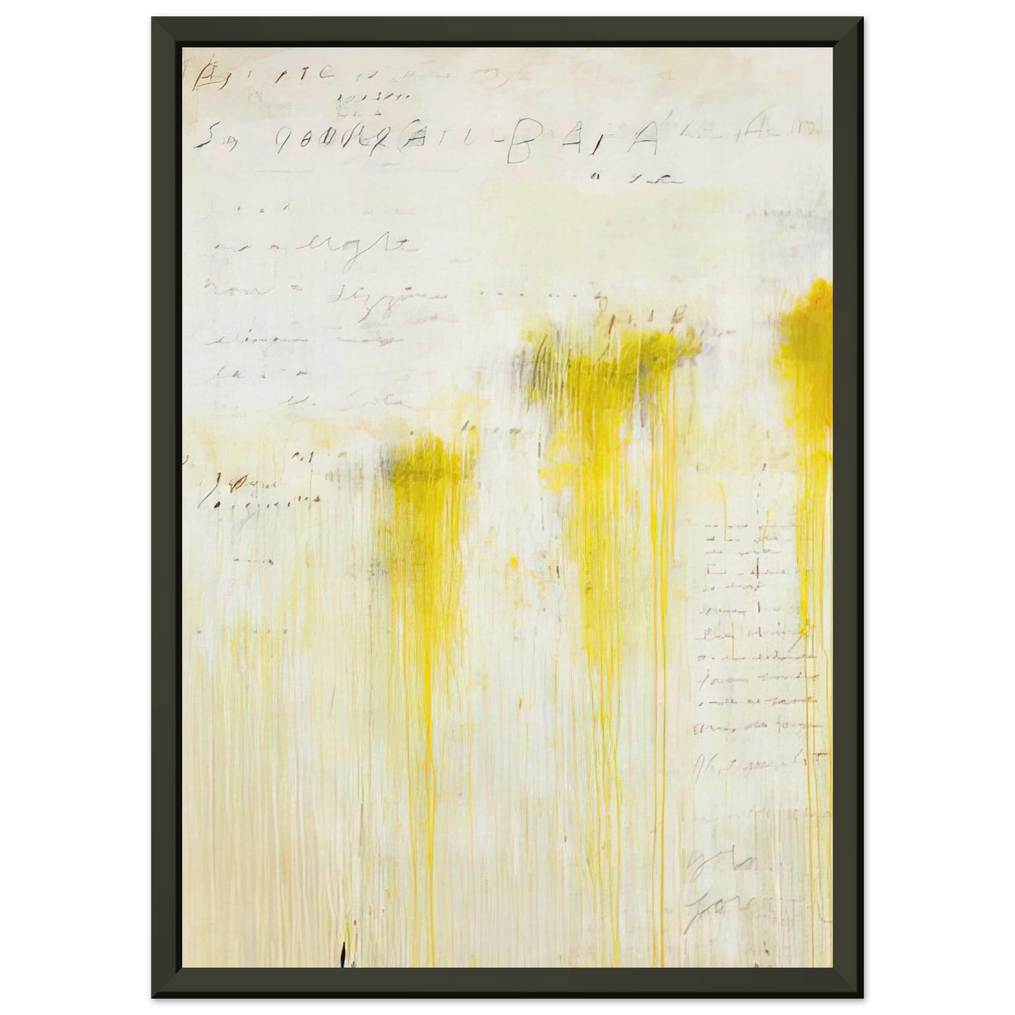 Cy Twombly Quattro Stagioni II Estate Framed Art Print - Aluminum Frame - 40x50 cm / 16x20 inches