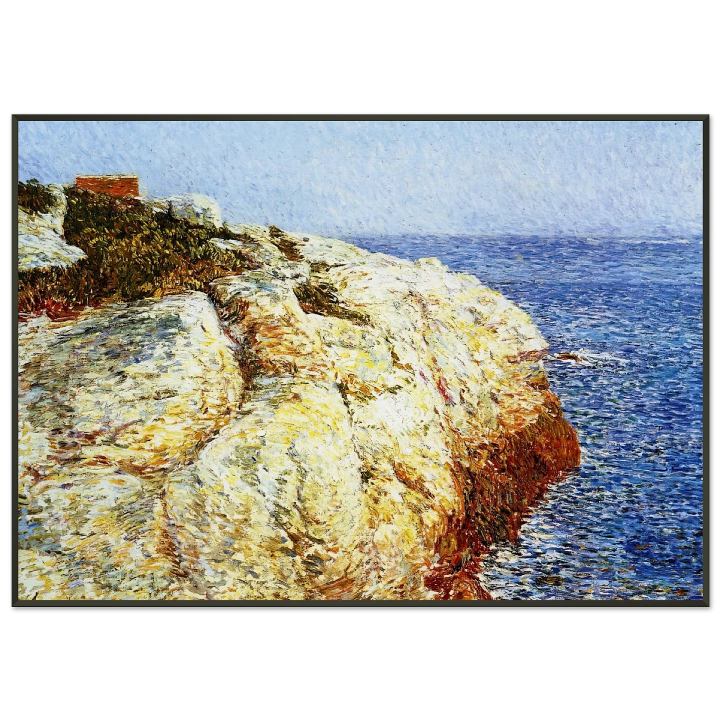Childe Hassam Northeast Headlands Appledore Framed Art Print - Aluminum Frame - 21x29.7 cm / 8x12"
