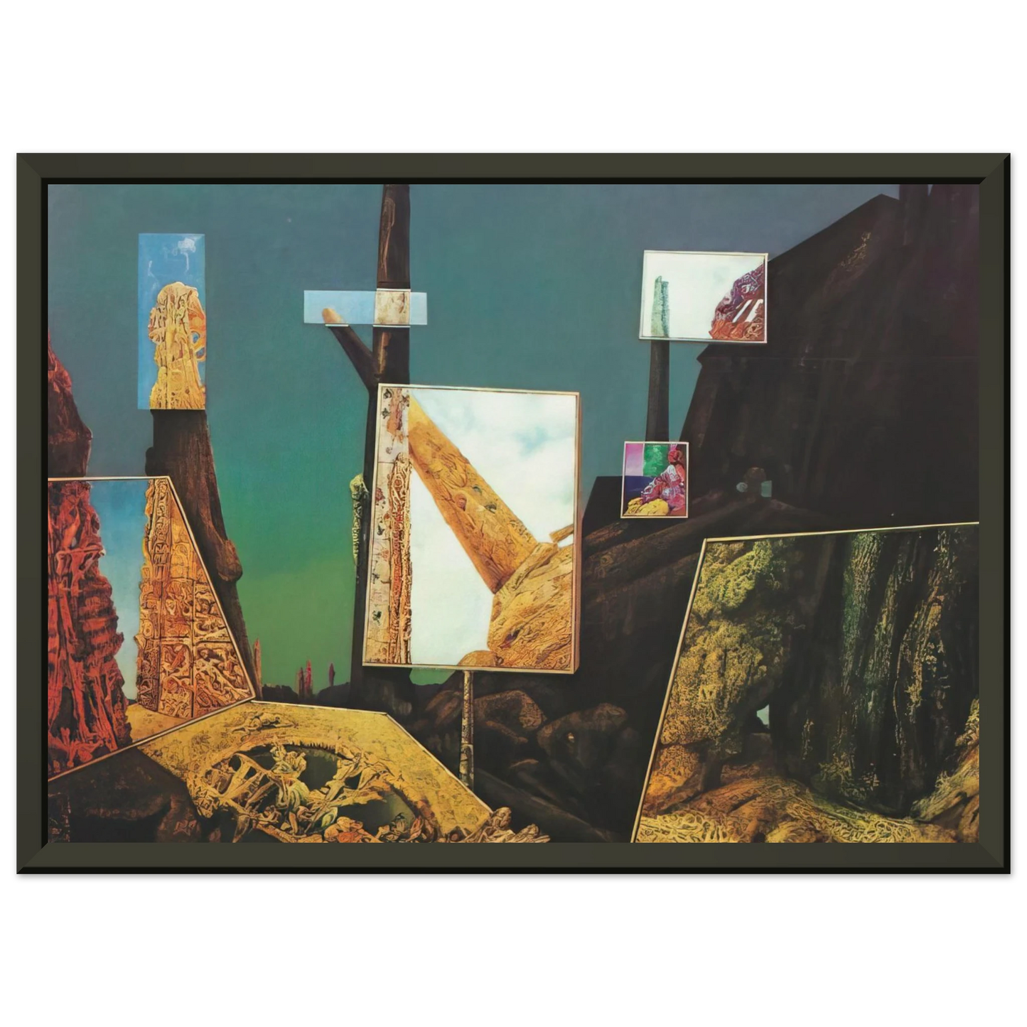 Max Ernst The AntiPope Framed Art Print - Aluminum Frame - 70x100 cm / 28x40 inches