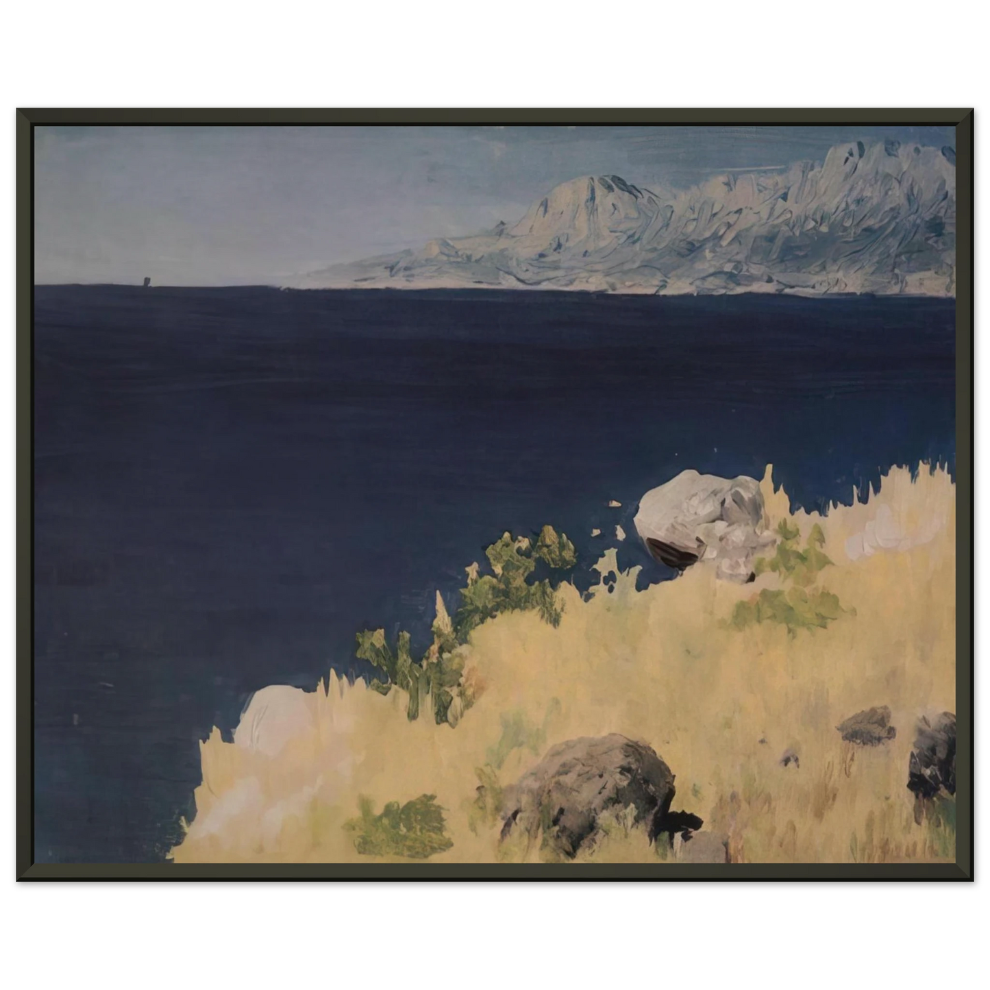 Arkhyp Kuindzhi Sea coast Crimea Framed Art Print - Aluminum Frame - 70x100 cm / 28x40 inches