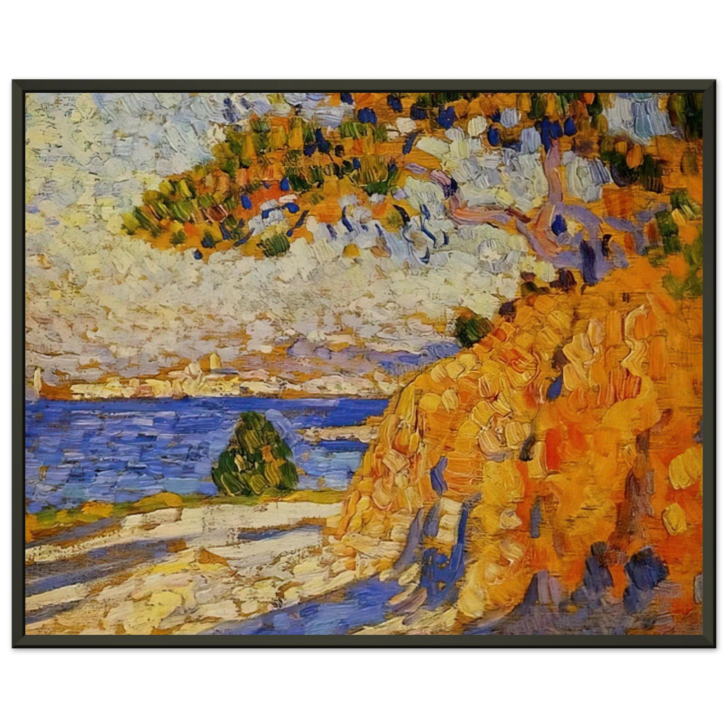 Theo van Rysselberghe MIDI LANDSCAPE Framed Art Print - Aluminum Frame - 60x80 cm / 24x32 inches