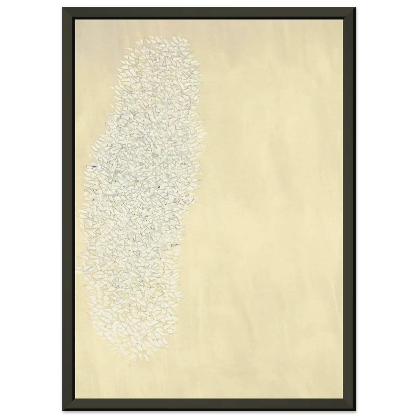 Robert Goodnough Light Gray Tan 1978 Framed Art Print - Aluminum Frame - 40x50 cm / 16x20 inches