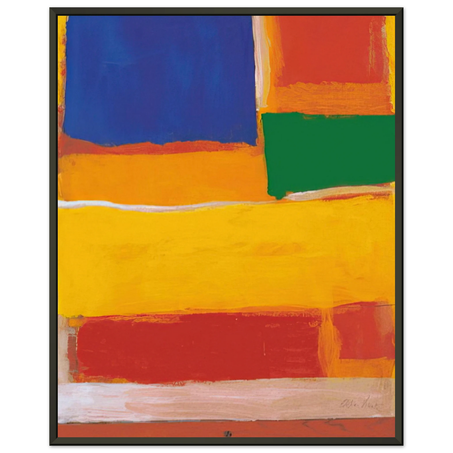 Esteban Vicente UNTITLED 1986 Framed Art Print - Aluminum Frame - 70x100 cm / 28x40 inches