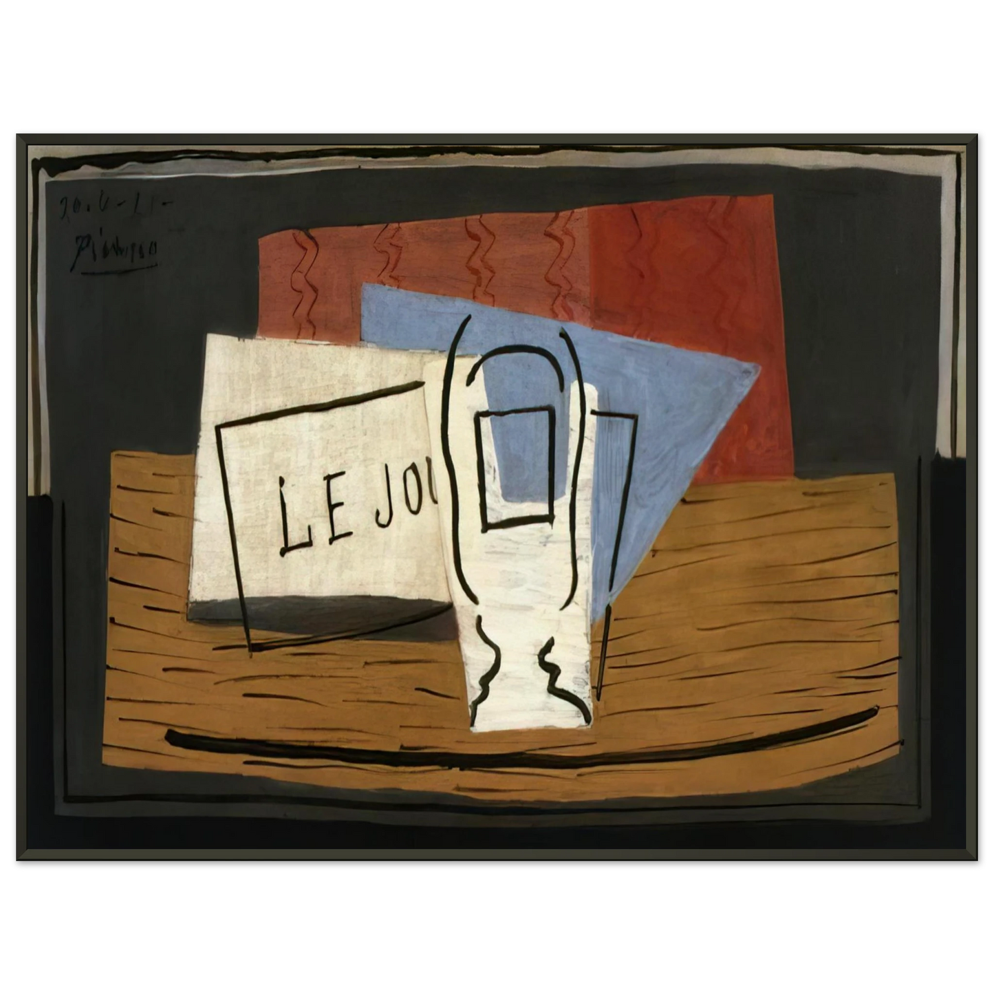 Pablo Picasso Still life 1921 Framed Art Print - Aluminum Frame - 40x50 cm / 16x20 inches
