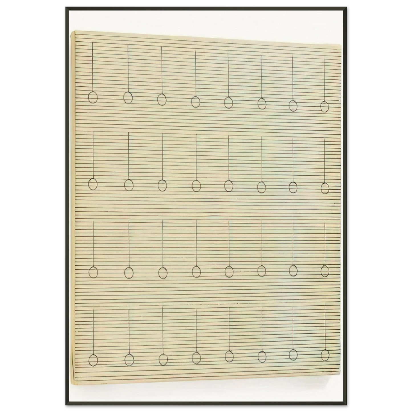 Agnes Martin Drops Framed Art Print - Aluminum Frame - 21x29.7 cm / 8x12"