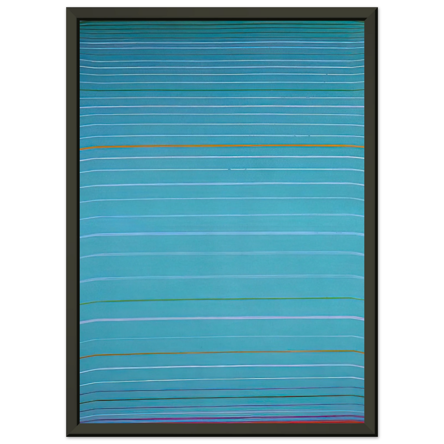 John Hoyland April 1961 1961 Framed Art Print - Aluminum Frame - 60x80 cm / 24x32 inches