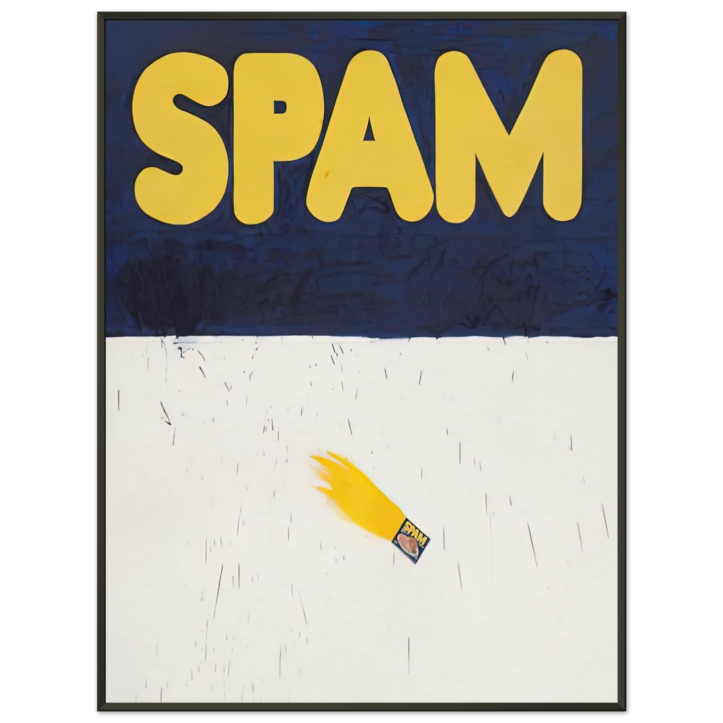 Edward Ruscha ACTUAL SIZE 1962 Framed Art Print - Aluminum Frame - 60x80 cm / 24x32 inches