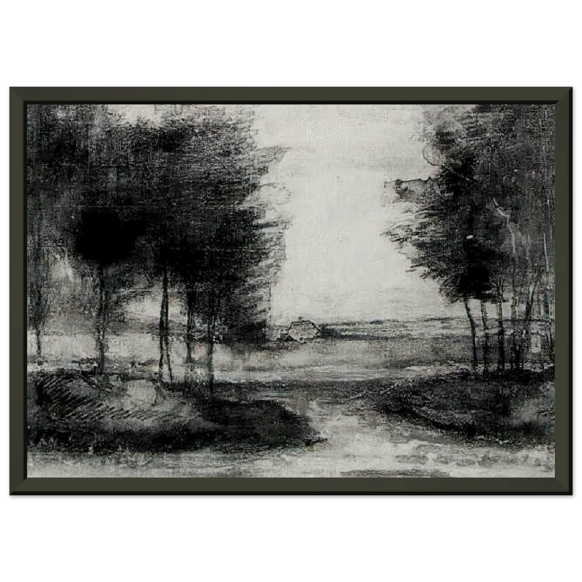 Vincent van Gogh  Landscape Framed Art Print  - Aluminum Frame - 70x100 cm / 28x40 inches